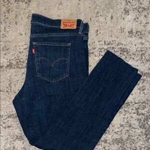 Levi's Women’s Dark Blue Slim Straight Jeans